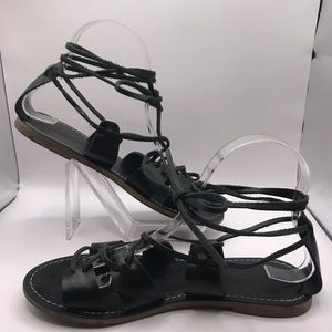 Madewell black gladiator sandals. Size 7. (ii)